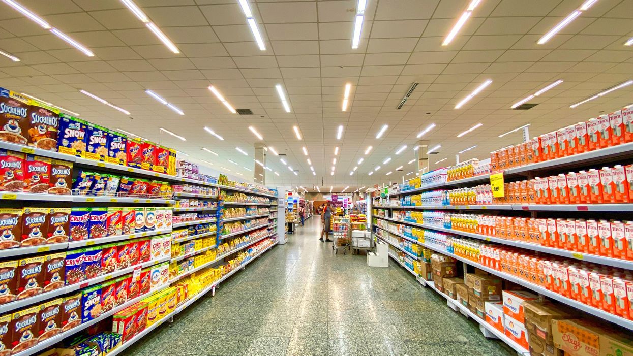 a grocery aisle