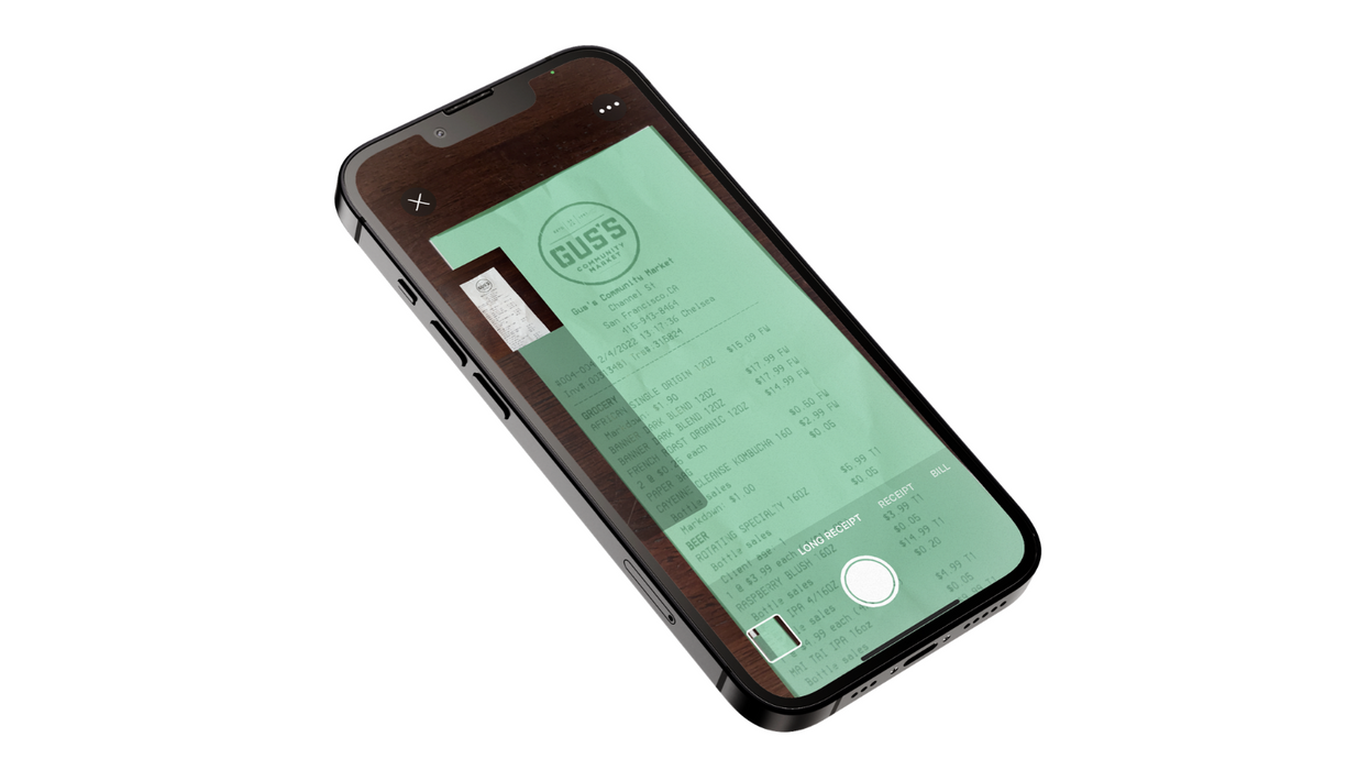 A phone showing a Veryfi receipt.