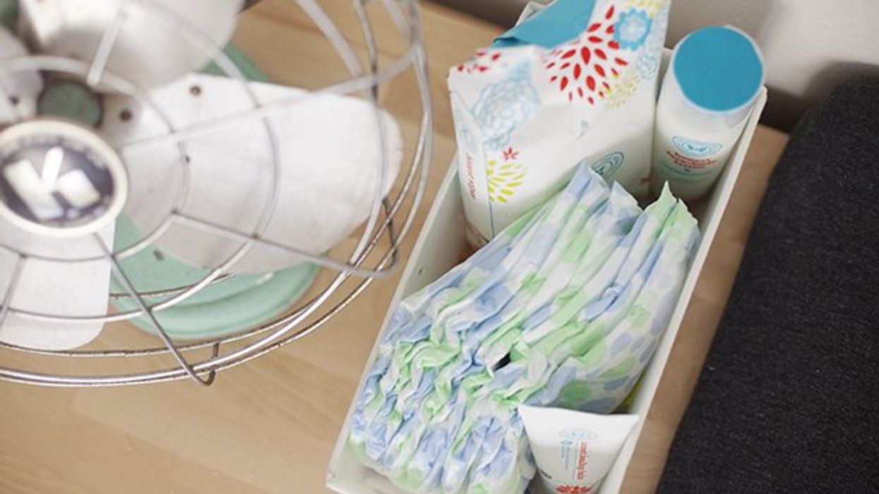 baby wipes on a table