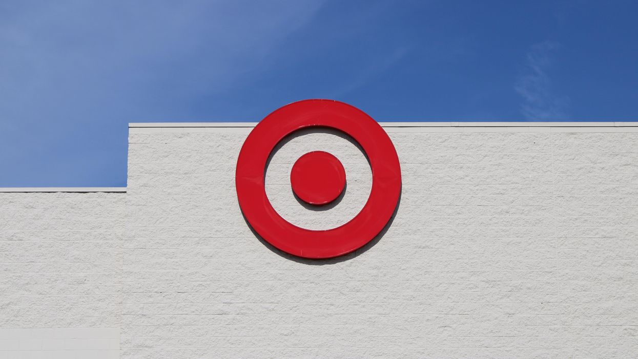 red and white target logo
